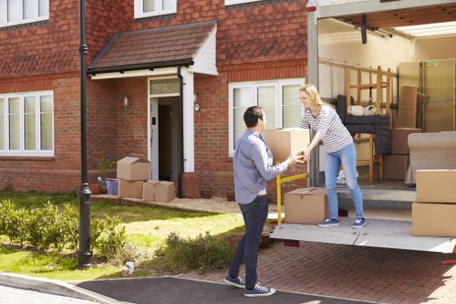 Movers loading household items for removals and storage in Earlscourt