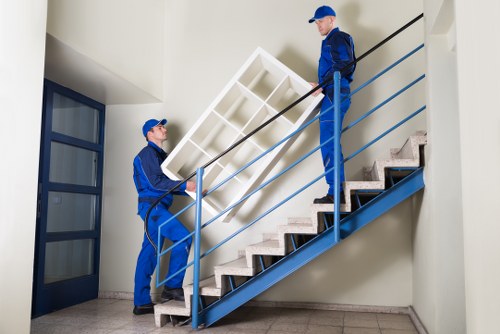 Medium-sized Earlscourt self storage unit with organized boxes