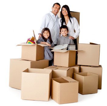 Organized storage boxes and furniture in an Earlscourt unit
